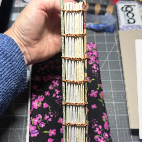 CUSTOM Made To Order Coptic Bound Art Journal. You choose color/theme. - Picture 5 of 10